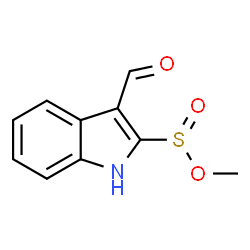 ChemSpider 2D Image | Methyl 3-formyl-1H-indole-2-sulfinate | C10H9NO3S