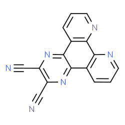 ChemSpider 2D Image | Pyrazino[2,3-f][1,10]phenanthroline-2,3-dicarbonitrile | C16H6N6