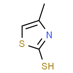 ChemSpider 2D Image | 2-mercapto-4-methylthiazole | C4H5NS2