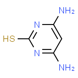 ChemSpider 2D Image | 4,6-Diaminopyrimidine-2-thiol | C4H6N4S