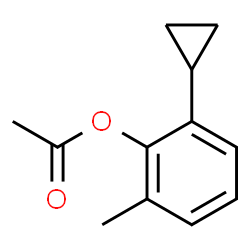 ChemSpider 2D Image | 2-Cyclopropyl-6-methylphenyl acetate | C12H14O2