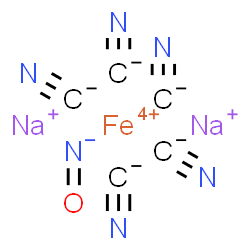 ChemSpider 2D Image | Iron(4+) sodium cyanide oxoazanide (1:2:5:1) | C5FeN6Na2O