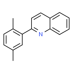 ChemSpider 2D Image | 2-(2,5-Dimethylphenyl)quinoline | C17H15N