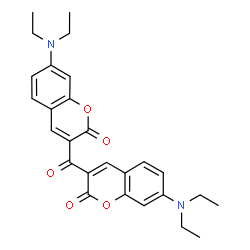 ChemSpider 2D Image | 3,3'-Carbonylbis(7-(diethylamino)-2H-chromen-2-one) | C27H28N2O5