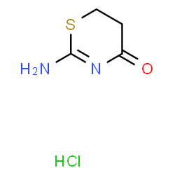 ChemSpider 2D Image | 2-amino-5,6-dihydro-4H-1,3-thiazin-4-one hydrochloride | C4H7ClN2OS
