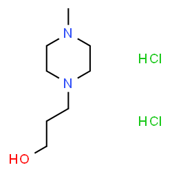 ChemSpider 2D Image | 3-(4-Methyl-1-piperazinyl)-1-propanol dihydrochloride | C8H20Cl2N2O
