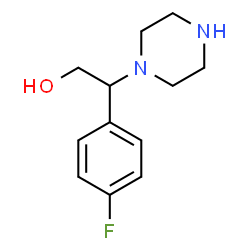 ChemSpider 2D Image | beta-(p-Fluorophenyl)-1-piperazineethanol | C12H17FN2O