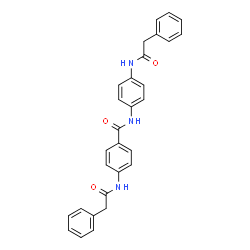 ChemSpider 2D Image | 4-[(Phenylacetyl)amino]-N-{4-[(phenylacetyl)amino]phenyl}benzamide | C29H25N3O3