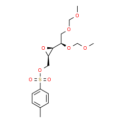 ChemSpider 2D Image | 3,4-Anhydro-1,2-bis-O-(methoxymethyl)-5-O-[(4-methylphenyl)sulfonyl]-D-arabinitol | C16H24O8S