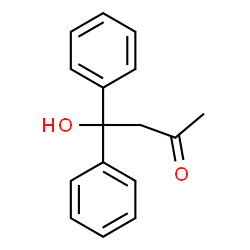 ChemSpider 2D Image | 4-Hydroxy-4,4-diphenyl-2-butanone | C16H16O2