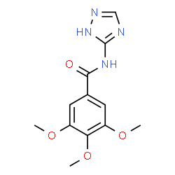 ChemSpider 2D Image | 3,4,5-Trimethoxy-N-(1H-1,2,4-triazol-5-yl)benzamide | C12H14N4O4