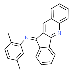 ChemSpider 2D Image | (11E)-N-(2,5-Dimethylphenyl)-11H-indeno[1,2-b]quinolin-11-imine | C24H18N2