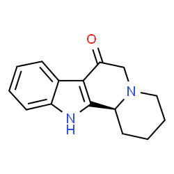 ChemSpider 2D Image | (12bS)-1,2,3,4,12,12b-Hexahydroindolo[2,3-a]quinolizin-7(6H)-one | C15H16N2O