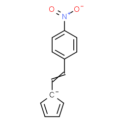 ChemSpider 2D Image | 1-[2-(4-Nitrophenyl)vinyl]-2,4-cyclopentadienide | C13H10NO2