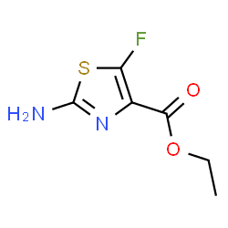 ChemSpider 2D Image | Ethyl 2-amino-5-fluoro-1,3-thiazole-4-carboxylate | C6H7FN2O2S