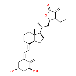 ChemSpider 2D Image | (1S,3R,5Z,7E,23R)-1,3-Dihydroxy-23,26-epoxy-9,10-secostigmasta-5,7,10,25(27)-tetraen-26-one | C29H42O4