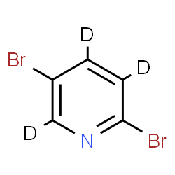 ChemSpider 2D Image | 2,5-Dibromo(~2~H_3_)pyridine | C5D3Br2N