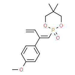 ChemSpider 2D Image | 2-[(1E)-2-(4-Methoxyphenyl)-1,3-butadien-1-yl]-5,5-dimethyl-1,3,2-dioxaphosphinane 2-oxide | C16H21O4P