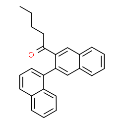 ChemSpider 2D Image | 1-(1,2'-Binaphthalen-3'-yl)-1-pentanone | C25H22O