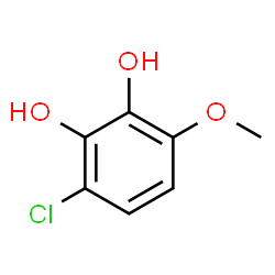 ChemSpider 2D Image | 3-Chloro-6-methoxy-1,2-benzenediol | C7H7ClO3