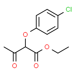 ChemSpider 2D Image | Ethyl 2-(4-chlorophenoxy)-3-oxobutanoate | C12H13ClO4