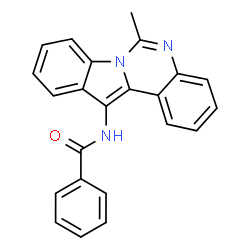 ChemSpider 2D Image | N-(6-Methylindolo[1,2-c]quinazolin-12-yl)benzamide | C23H17N3O