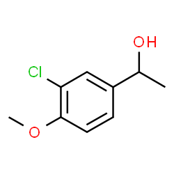 ChemSpider 2D Image | 1-(3-Chloro-4-methoxyphenyl)ethanol | C9H11ClO2