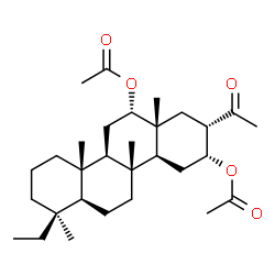 ChemSpider 2D Image | diacetoxy-dimethyl-25-norscalaran-24-one | C30H48O5