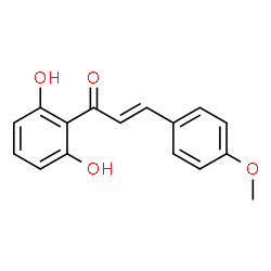 ChemSpider 2D Image | (2E)-1-(2,6-Dihydroxyphenyl)-3-(4-methoxyphenyl)-2-propen-1-one | C16H14O4