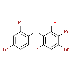ChemSpider 2D Image | 2,3,5-Tribromo-6-(2,4-dibromophenoxy)phenol | C12H5Br5O2