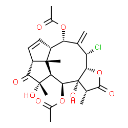 ChemSpider 2D Image | aquariolide A | C24H29ClO9