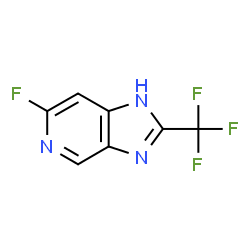ChemSpider 2D Image | 6-Fluoro-2-(trifluoromethyl)-1H-imidazo[4,5-c]pyridine | C7H3F4N3