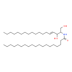 ChemSpider 2D Image | N-[(4E)-1,3-Dihydroxy-4-octadecen-2-yl]nonadecanamide | C37H73NO3