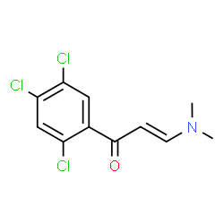 ChemSpider 2D Image | (2E)-3-(Dimethylamino)-1-(2,4,5-trichlorophenyl)-2-propen-1-one | C11H10Cl3NO