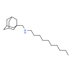 ChemSpider 2D Image | N-(Adamantan-1-ylmethyl)-1-decanamine | C21H39N