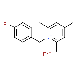 ChemSpider 2D Image | 1-(4-Bromobenzyl)-2,4,6-trimethylpyridinium bromide | C15H17Br2N
