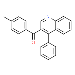 ChemSpider 2D Image | (4-Methylphenyl)(4-phenyl-3-quinolinyl)methanone | C23H17NO
