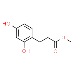 ChemSpider 2D Image | Methyl 3-(2,4-dihydroxyphenyl)propanoate | C10H12O4