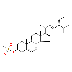 ChemSpider 2D Image | (3beta,22E)-Stigmasta-5,22-dien-3-yl methanesulfonate | C30H50O3S