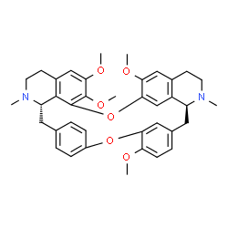 ChemSpider 2D Image | (1'alpha)-6,6',7,12'-Tetramethoxy-2,2'-dimethyloxyacanthan | C38H42N2O6