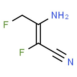 ChemSpider 2D Image | (2E)-3-Amino-2,4-difluoro-2-butenenitrile | C4H4F2N2