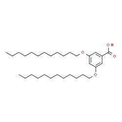 ChemSpider 2D Image | 3,5-Bis(dodecyloxy)benzoic acid | C31H54O4