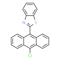 ChemSpider 2D Image | 2-(10-Chloro-9-anthryl)-1,3-benzothiazole | C21H12ClNS
