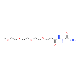 ChemSpider 2D Image | 4-Oxo-7,10,13,16-tetraoxa-2,3-diazaheptadecan-1-amide | C11H23N3O6