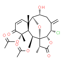 ChemSpider 2D Image | erythrolide E | C24H29ClO9