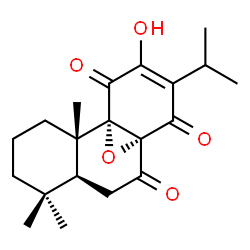 ChemSpider 2D Image | (8alpha)-12-Hydroxy-8,9-epoxyabiet-12-ene-7,11,14-trione | C20H26O5