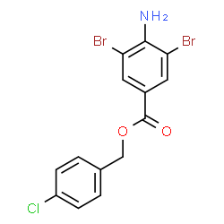 ChemSpider 2D Image | 4-Chlorobenzyl 4-amino-3,5-dibromobenzoate | C14H10Br2ClNO2
