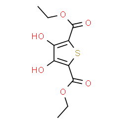 ChemSpider 2D Image | Diethyl 3,4-dihydroxy-2,5-thiophenedicarboxylate | C10H12O6S