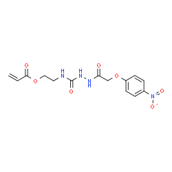 ChemSpider 2D Image | 2-[({2-[(4-Nitrophenoxy)acetyl]hydrazino}carbonyl)amino]ethyl acrylate | C14H16N4O7