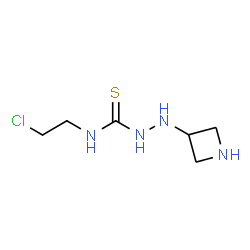 ChemSpider 2D Image | 2-(3-Azetidinyl)-N-(2-chloroethyl)hydrazinecarbothioamide | C6H13ClN4S